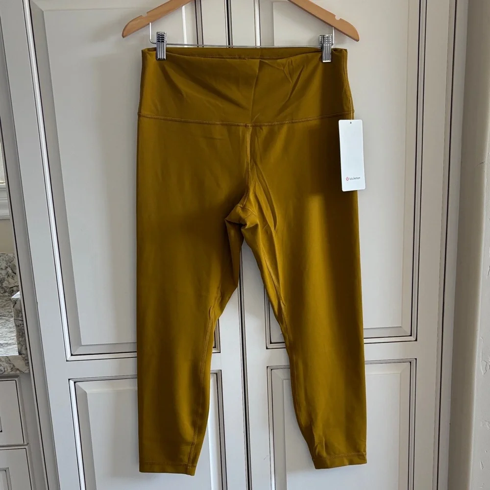 Lululemon Wunder Under Train High Rise 25” Leggings Gold Spice Workout Womens 14 - Picture 3 of 16
